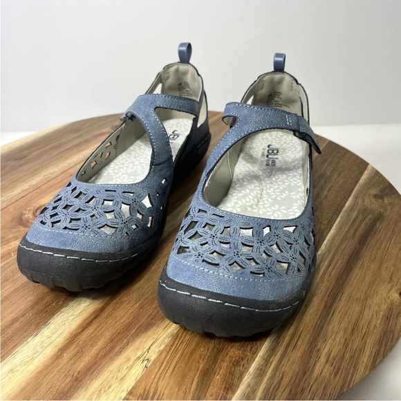 JBU by Jambu bellerose blue Mary Jane SlipOn Vegan Leather Women's 9 M Sandals - Picture 4 of 11